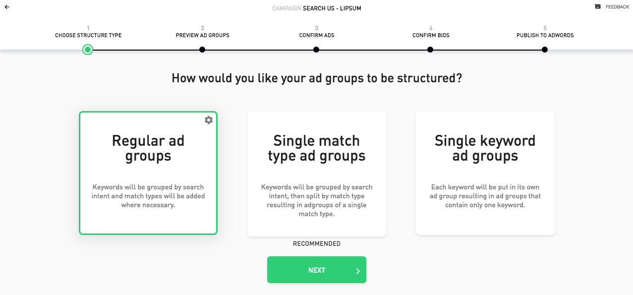 Google Ads Regrouper